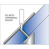 Showerwall - "H" Join Fixing Trim - 5 Colour Options Large Image