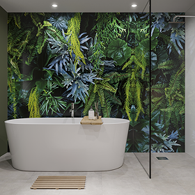Showerwall Plant Wall Bathroom Acrylic Waterproof Decorative Wall Panel