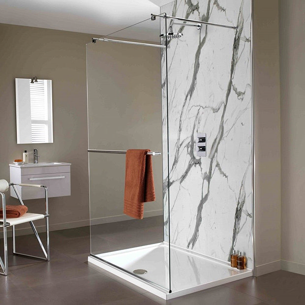 Showerwall Bianco Carrara Waterproof Decorative Wall Panel at Victorian ...