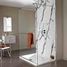 Showerwall Bianco Carrara Waterproof Decorative Wall Panel - Various Size Options  Feature Large Ima