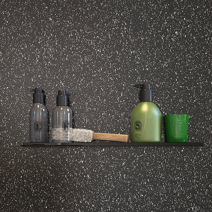 Showerwall Black Galaxy Waterproof Decorative Wall Panel - Various Size Options Profile Large Image