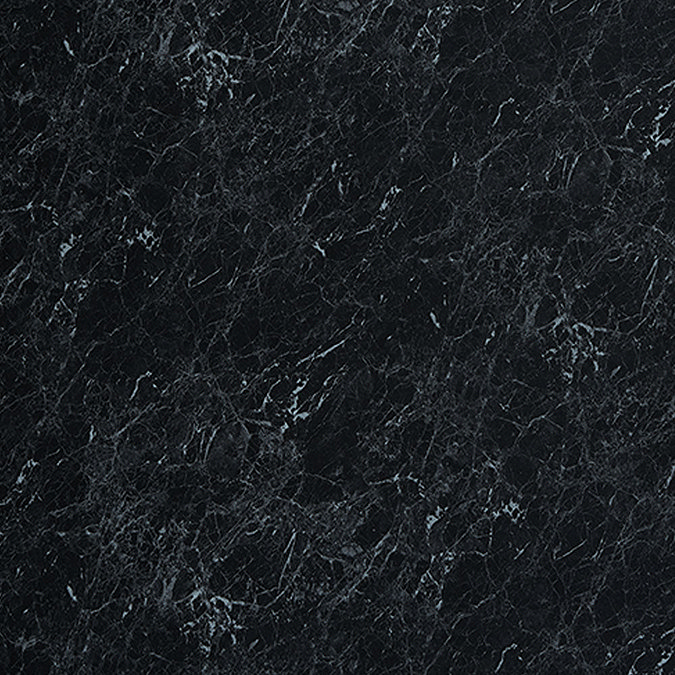 Showerwall Black Marble Waterproof Decorative Wall Panel - Various Size Options Large Image