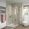 Showerwall Ivory Marble Waterproof Decorative Wall Panel - Various Size Options Large Image