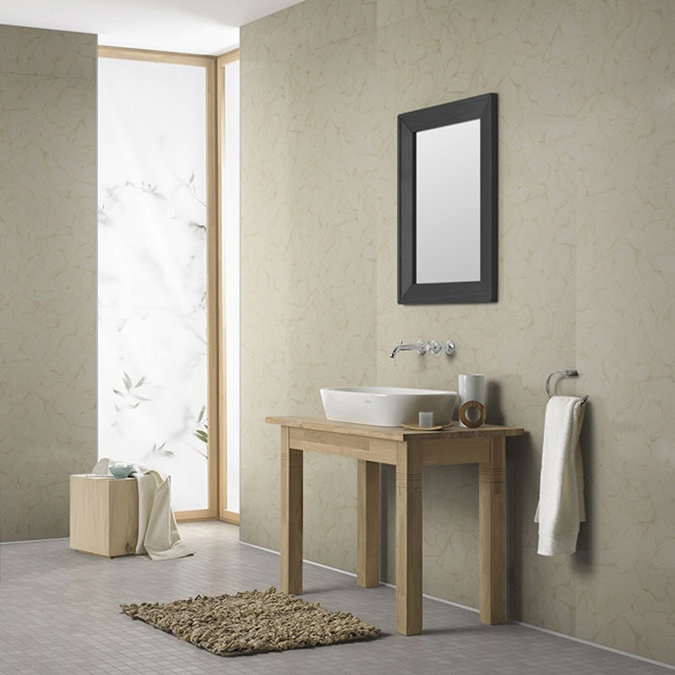 Showerwall Pergamon Marble Waterproof Decorative Wall Panel - Various Size Options Large Image