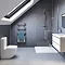 Showerwall Slate Grey Waterproof Decorative Wall Panel - Various Size Options Large Image