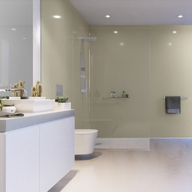 Showerwall Vanilla Sparkle Waterproof Decorative Wall Panel - Various Size Options Profile Large Im