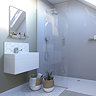 Showerwall - Waterproof Decorative Wall Panel - White Galaxy - Various Size Options  Profile Large I