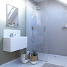 Showerwall White Sparkle Waterproof Decorative Wall Panel - Various Size Options Large Image