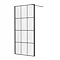 Side Panel for Arezzo Matt Black Grid Pivot Shower Door Large Image