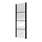 Side Panel for Hudson Matt Black Apex Hinged Shower Door Large Image