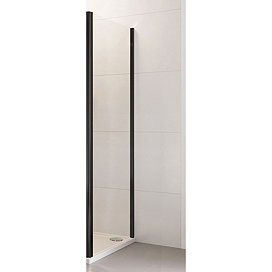 Side Panel for the Roman Haven6 Matt Black Shower Doors Large Image