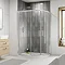 Pacific RH Offset Quadrant Shower Enclosure Inc. Tray + Waste Large Image