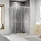 Pacific LH Offset Quadrant Shower Enclosure Inc. Tray + Waste Large Image