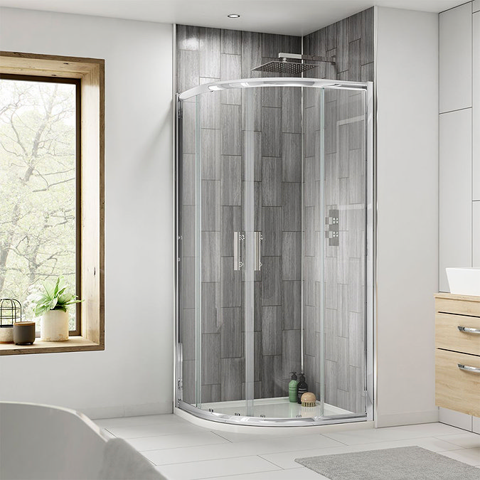 Pacific Quadrant Shower Enclosure Inc. Tray + Waste Large Image