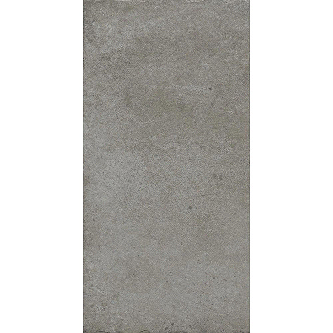 Sienna Grey Textured Stone Effect Matt Floor Tiles - 30 x 60cm Large Image