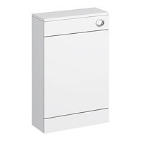 Sienna High Gloss White WC Unit with Concealed Cistern W500 x D200mm - NVS142 Large Image