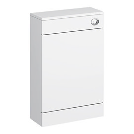Sienna High Gloss White WC Unit with Concealed Cistern W500 x D200mm - NVS142 Large Image