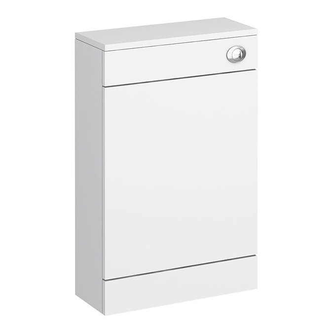 Sienna High Gloss White WC Unit with Concealed Cistern W500 x D200mm - NVS142 Large Image