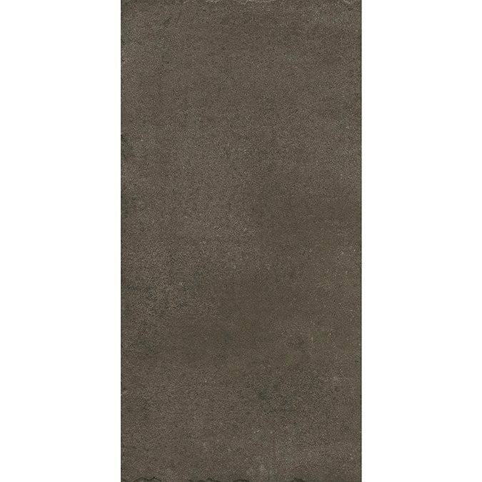 Sienna Mocha Textured Stone Effect Matt Floor Tiles - 30 x 60cm  In Bathroom Large Image