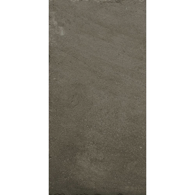 Sienna Mocha Textured Stone Effect Matt Floor Tiles - 30 x 60cm Large Image