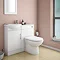 Sienna W920 x D200mm High Gloss White Vanity Unit Cloakroom Suite + D-shaped pan  Newest Large Image