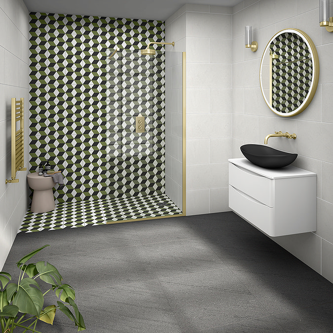 Sierra Anthracite Stone Effect Rectified Wall and Floor Tiles - 600 x 600mm