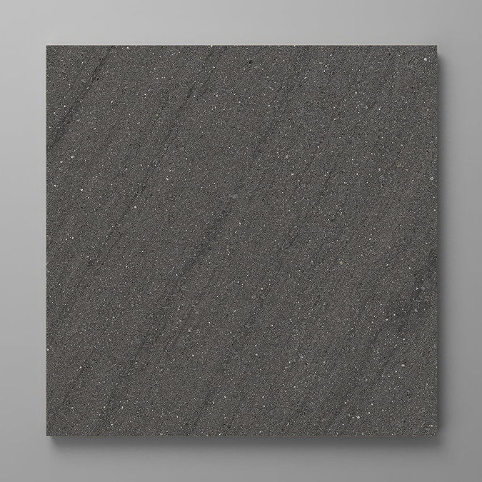 Sierra Anthracite Stone Effect Rectified Wall and Floor Tiles - 600 x 600mm