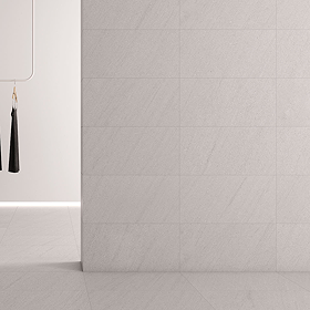 Sierra White Stone Effect Rectified Wall and Floor Tiles - 300 x 600mm