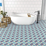 Sigma Stripes Patterned Wall and Floor Tiles - 200 x 200mm Large Image