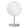 Silver Effect Metal Swivel Cosmetic Mirror  Profile Large Image