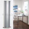 Hudson Reed Keida Designer Radiator with Mirror - Silver - HLS33 Profile Large Image
