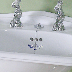 Silverdale Basin Waste with Plug, Chain & Stopper - Various Colours Large Image