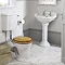 Silverdale Belgravia 635mm Wide Basin with Full Pedestal Feature Large Image