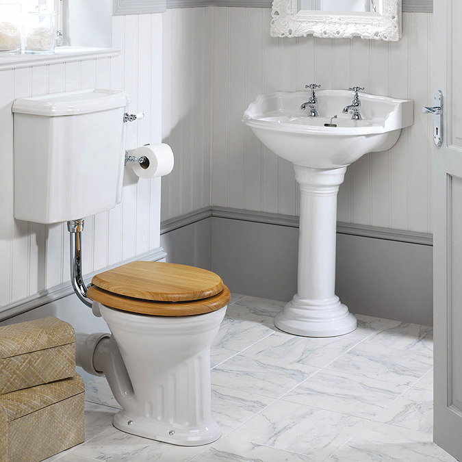 Silverdale Belgravia Low Level Toilet with Chrome Fittings - Excludes Seat  Profile Large Image