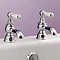 Silverdale Berkeley Bath Pillar Taps Chrome Large Image