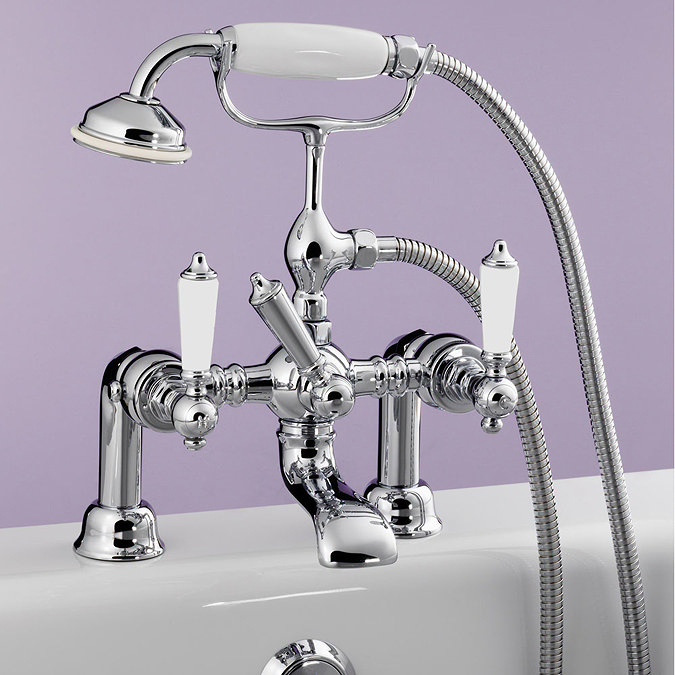 Silverdale Berkeley Bath Shower Mixer Taps Chrome  Profile Large Image