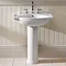Silverdale Damea 650mm Wide Basin with Full Pedestal  Feature Large Image
