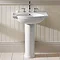 Silverdale Damea 650mm Wide Basin with Full Pedestal Feature Large Image