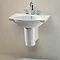Silverdale Damea 650mm Wide Basin with Semi-Pedestal Feature Large Image