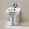 Silverdale Damea Floor Standing BTW Bidet - 1 Tap Hole Profile Large Image