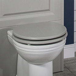 Silverdale Dark French Grey Soft Close Toilet Seat for High/Low Level Toilets