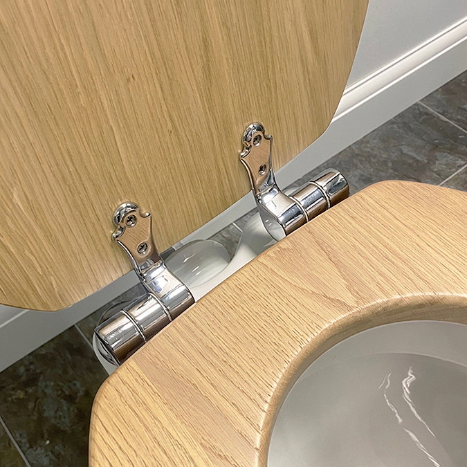 Silverdale Ebony Black Soft Close Toilet Seat for High/Low Level Toilets