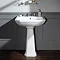 Silverdale Empire Art Deco 620mm Wide Basin with Full Pedestal Large Image