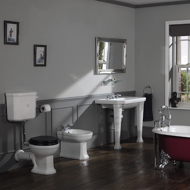 Silverdale Empire Art Deco 920mm Console Basin With Legs Online