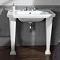 Silverdale Empire Art Deco 920mm Console Basin inc Ceramic Legs Large Image