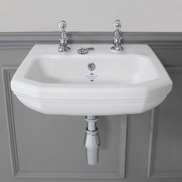 Silverdale Empire Art Deco Cloakroom Basin Victorian Plumbing.co.uk