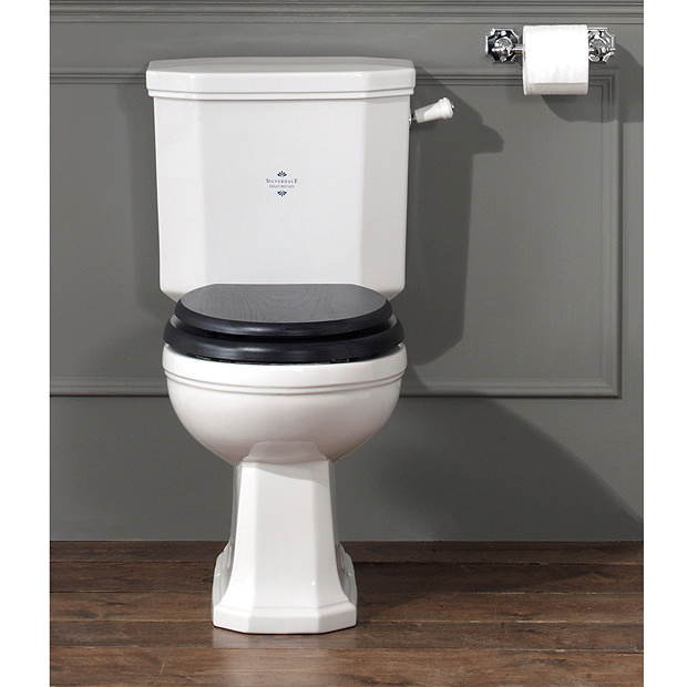 Silverdale Empire Art Deco Close Coupled Toilet - Excludes Seat Large Image