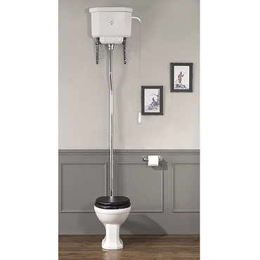 Silverdale Empire Art Deco High Level Toilet - Excludes Seat Profile Large Image