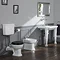 Silverdale Empire Art Deco Low Level Toilet - Excludes Seat Feature Large Image