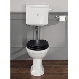 Silverdale Empire Art Deco Low Level Toilet - Excludes Seat Large Image